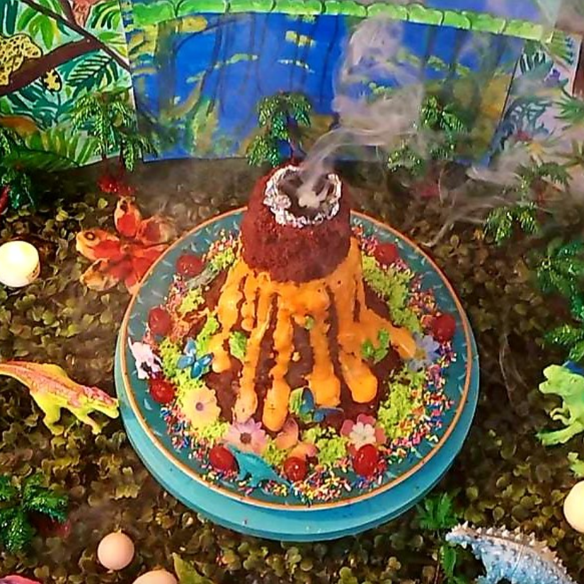 Lively Ooey Gooey Cream Cheese Volcanic Cake