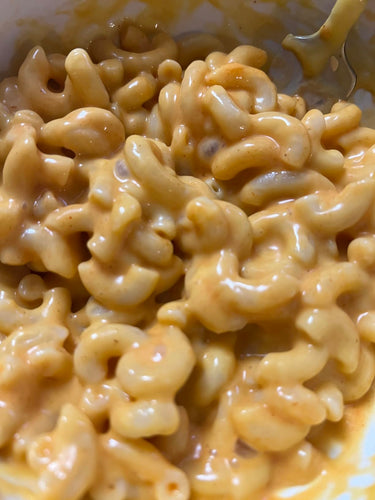 Close-up of macaroni and cheese in a bowl